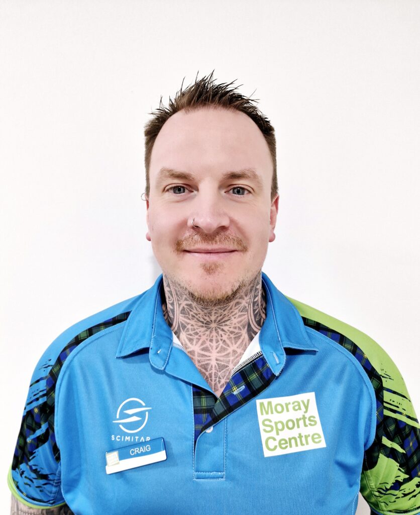 A headshot of one of the staff members at moray sports centre